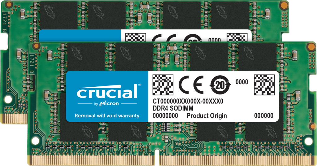Crucial 32GB Kit (2 x 16GB) DDR4-2666 SODIMM